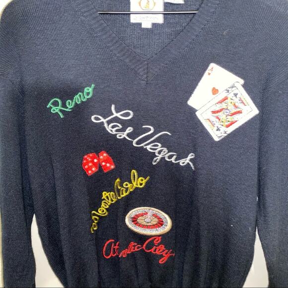 VNTG SIR ROBERTS ORIGINAL vneck sweater XL - Picture 4 of 6